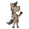 Funny Cartoon Horse