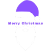 Purple Merry Christmas Motif