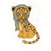 Jaguar sunglasses with scarf