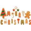 Merry Christmas, gingerbread cookies