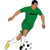 Team Spirit Green Football Action