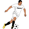 Footballeurs d’équipe en sprint