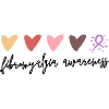 Cute Hearts Fibromyalgia Awareness