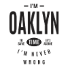 Oaklyn Personalized Name
