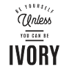 Ivory Personalized Name