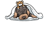 Wire-haired Dachshund Dog Sleeping Slumbering