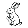 Rabbit line art
