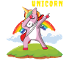 Dabbing Unicorn Rainbow Metal Musik Heavy Rock