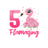 5th birthday Flamingo