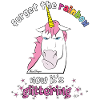 Nyt on aika glitter hauska paha yksisarvinen
