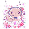 Gaming Axolotl with Headset