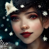 Femme ange à Noël