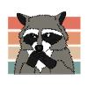 TRANCE RACOON Weihnachten Geschenk Techno