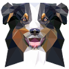 Aussie low poly black