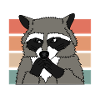 VASKEBJØRN RACOON julegave