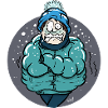 Freezing woman
