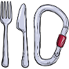 Fork Knife Carabiner