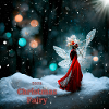 Winter fairy on Christmas Day