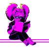Synthwave Bookworm Girl