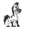 Cute Cartoon Zebra
