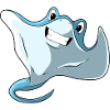 Cute Cartoon Stingray