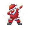 Dabbing Santa Santa Elf Christmas