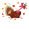 Thanksgiving Running Turkey
