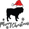 Merry Christmas deutsch Bulldog