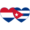 Holland Cuba Flag Heart