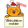 Weihnachtsbaum Umschubser Katze