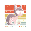 Sphynx Katze Kaffee-Sonnenbrille