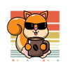 Eichhörnchen Kaffee-Sonnenbrille