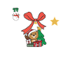 Biber frohe Weihnachten Schneekugel Biber