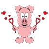 SCHWEIN - SEIFENBLASEN - LIEBE - TIERISCH
