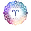 Widder Sternzeichen Symbol Mandala