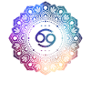Cancer Zodiac Symbol Mandala