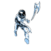 Astronaute lanceur de hache