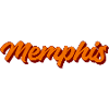 Memphis Lettering Retro Orange Design