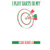 Darts Player Darts Cat