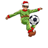 Football Elf Santa Claus