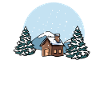 Winter landscape snow