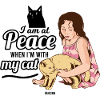 Woman Cat Pet Girl Woman