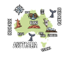 Australien Karte
