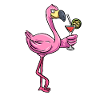 Flamingo Pink Bird