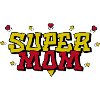 Super Mom Hearts Stars
