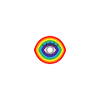 Regenbogen Auge
