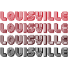 Louisville Gradient Typography
