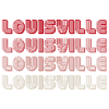 Louisville Vierfach Gradient Wortlogo