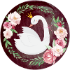 Schwan mit Krone