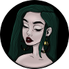 Femme aux cheveux verts